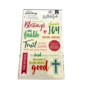 American Crafts Bible Journaling Rub-on Sheet-Blessing
